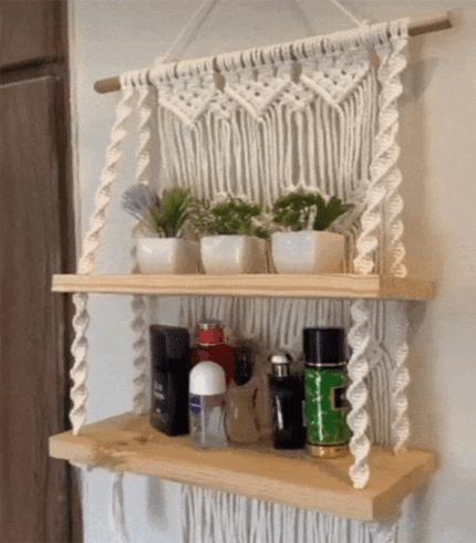 macrame wall art double stand