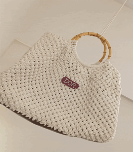 macrame beach bag