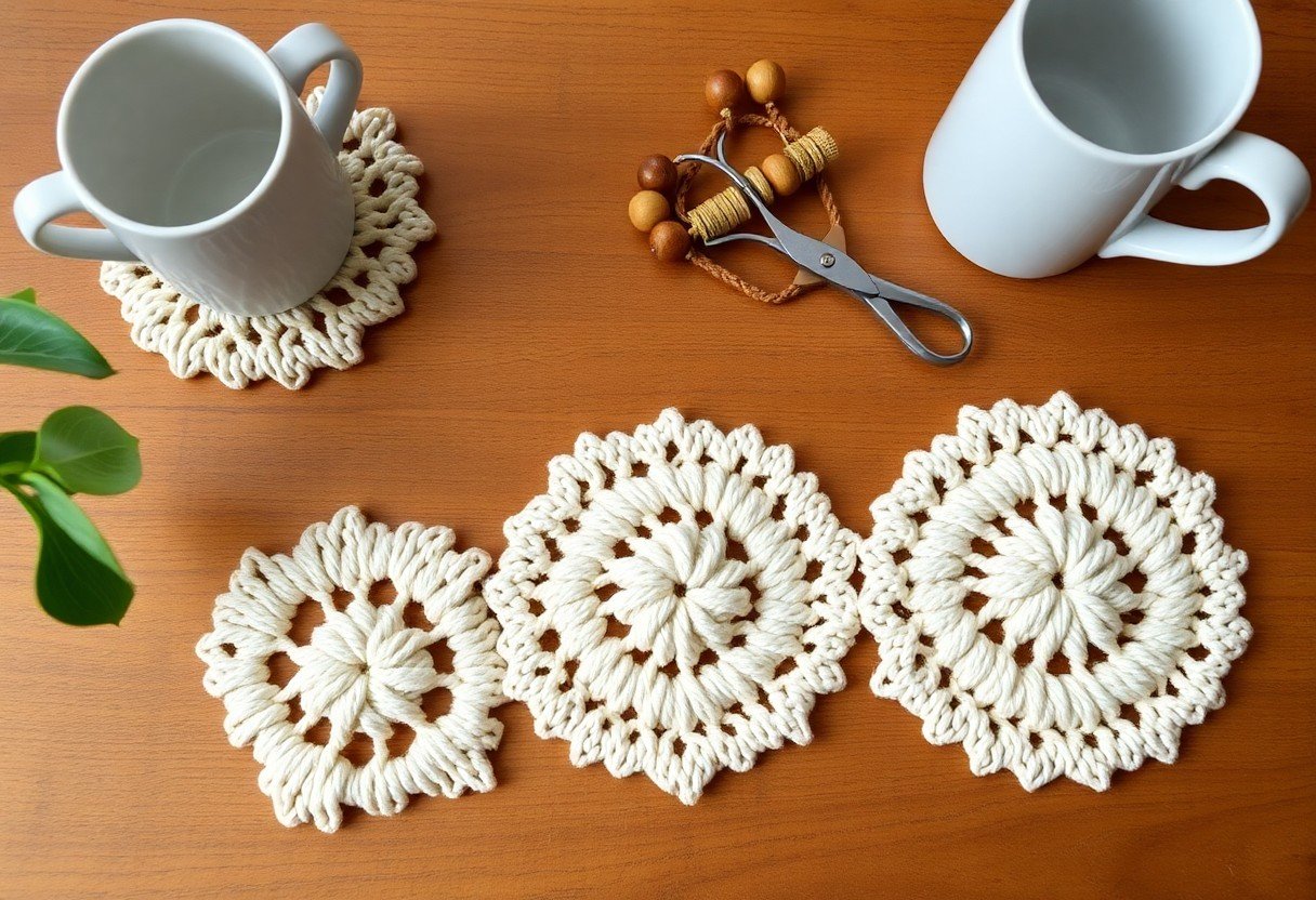 macrame coaster ideas