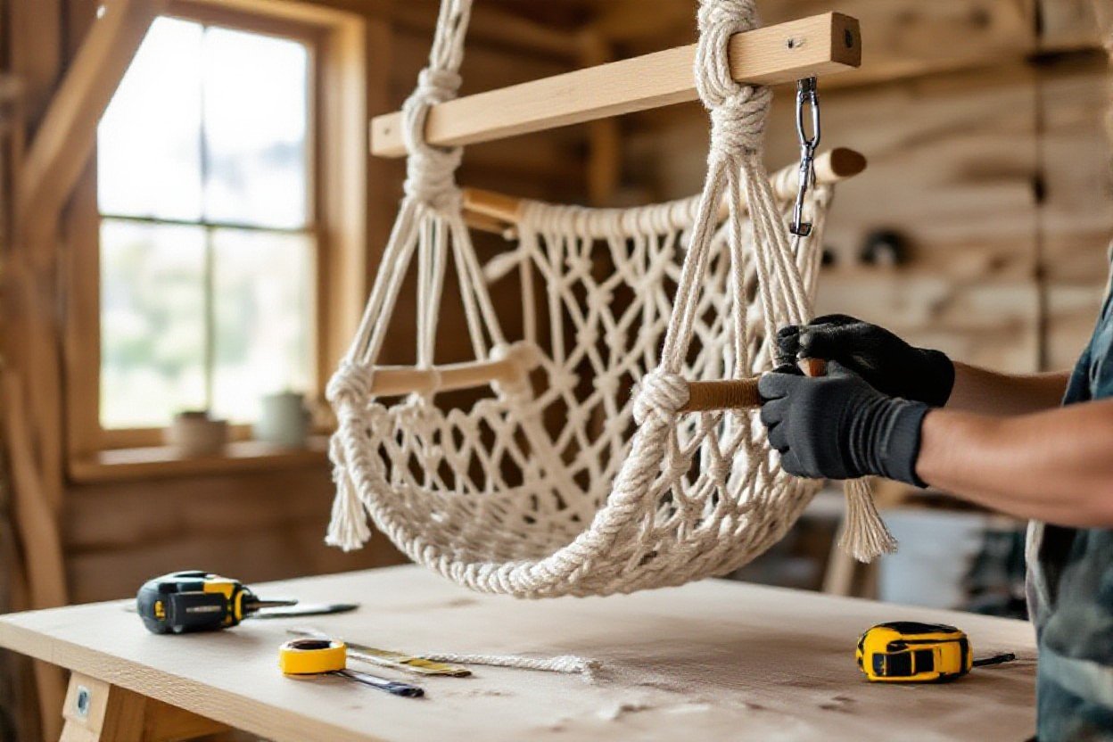 macrame swing chair