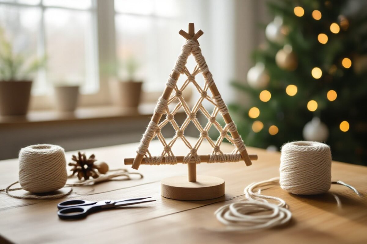 macrame christmas tree diy