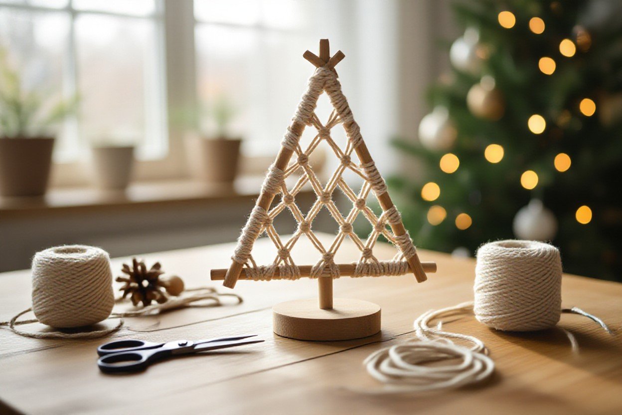 macrame christmas tree diy