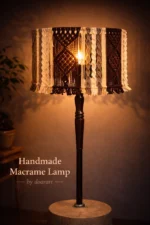macrame lamp night