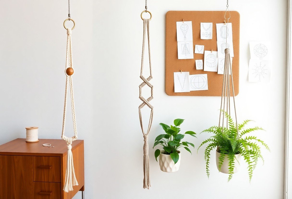 macrame plant hanger diy