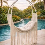 macrame swing small off white